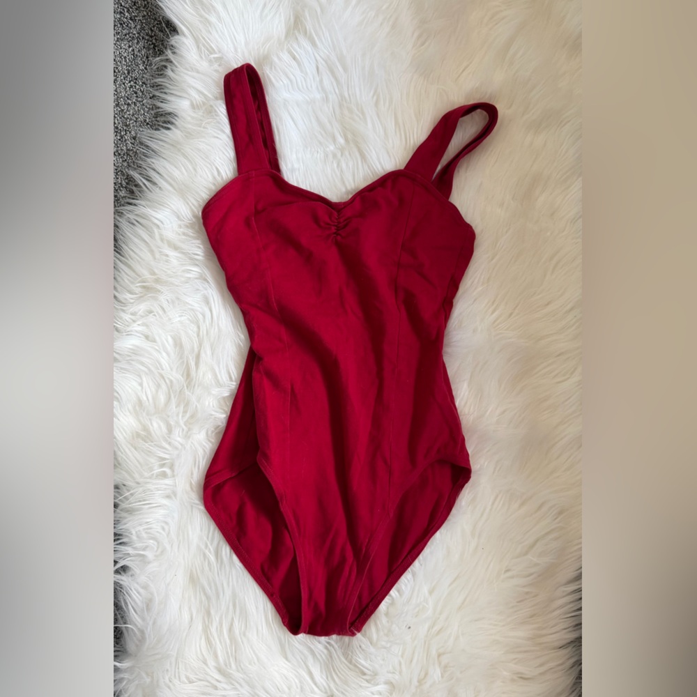 Capezio Bright Red Dance Bodysuit